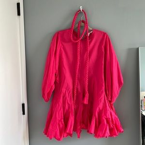 Rhode Ella Dress Dark Pink Size S